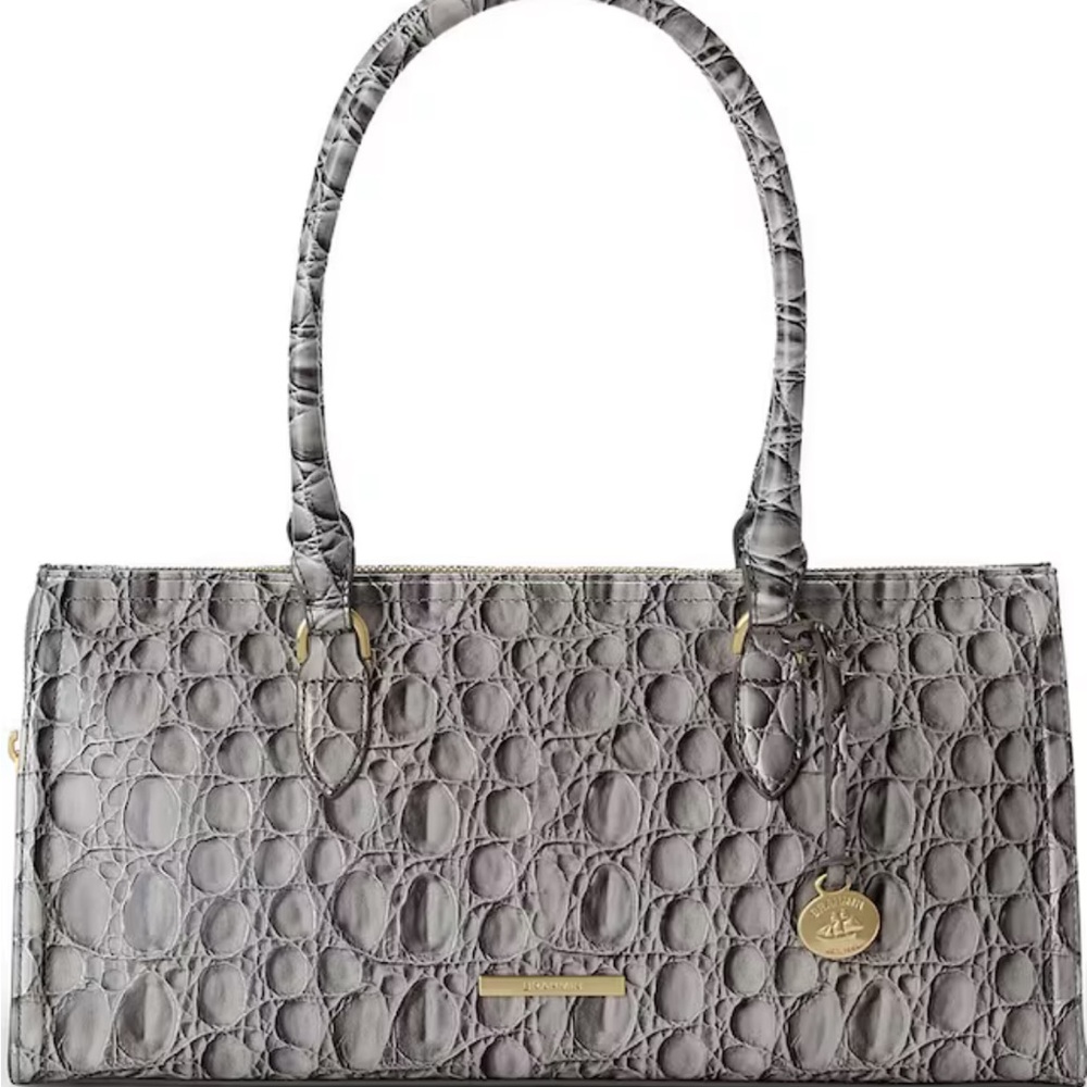 BRAHMIN Vanderbilt Collection Sophia/DOVE East West Satchel Bag New Dust Bag